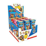 Crunchiez Surprise PAW PATROL, rożek lodowy nadziewany czekoladą i orzechami laskowymi z wysokiej jakości niespodzianką, taca 12 x 25 g