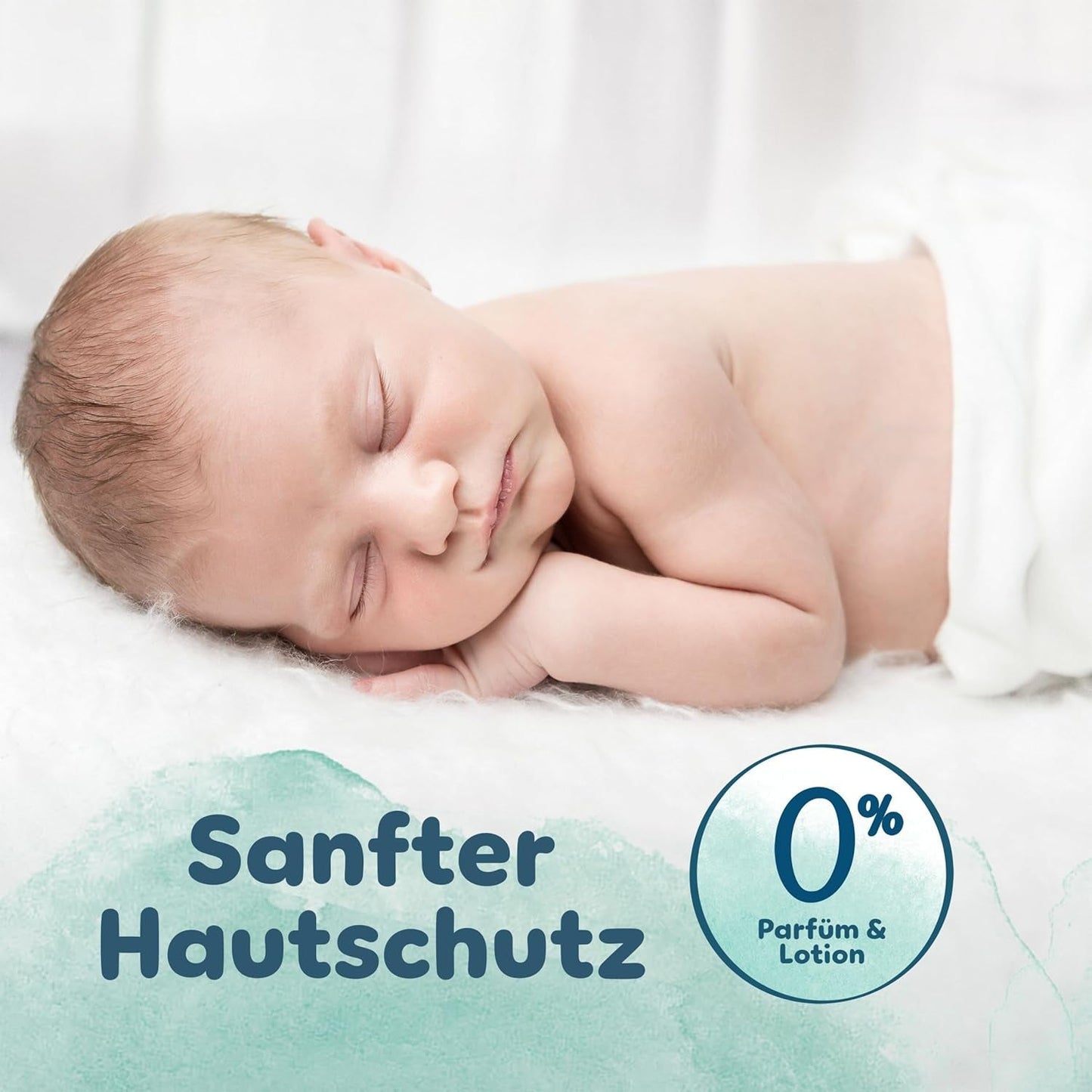 Pieluchy Pampers Harmony rozmiar 1, 180 pieluszek, 2kg-5kg, delikatna ochrona skóry dzięki 100% ochronie Pampers