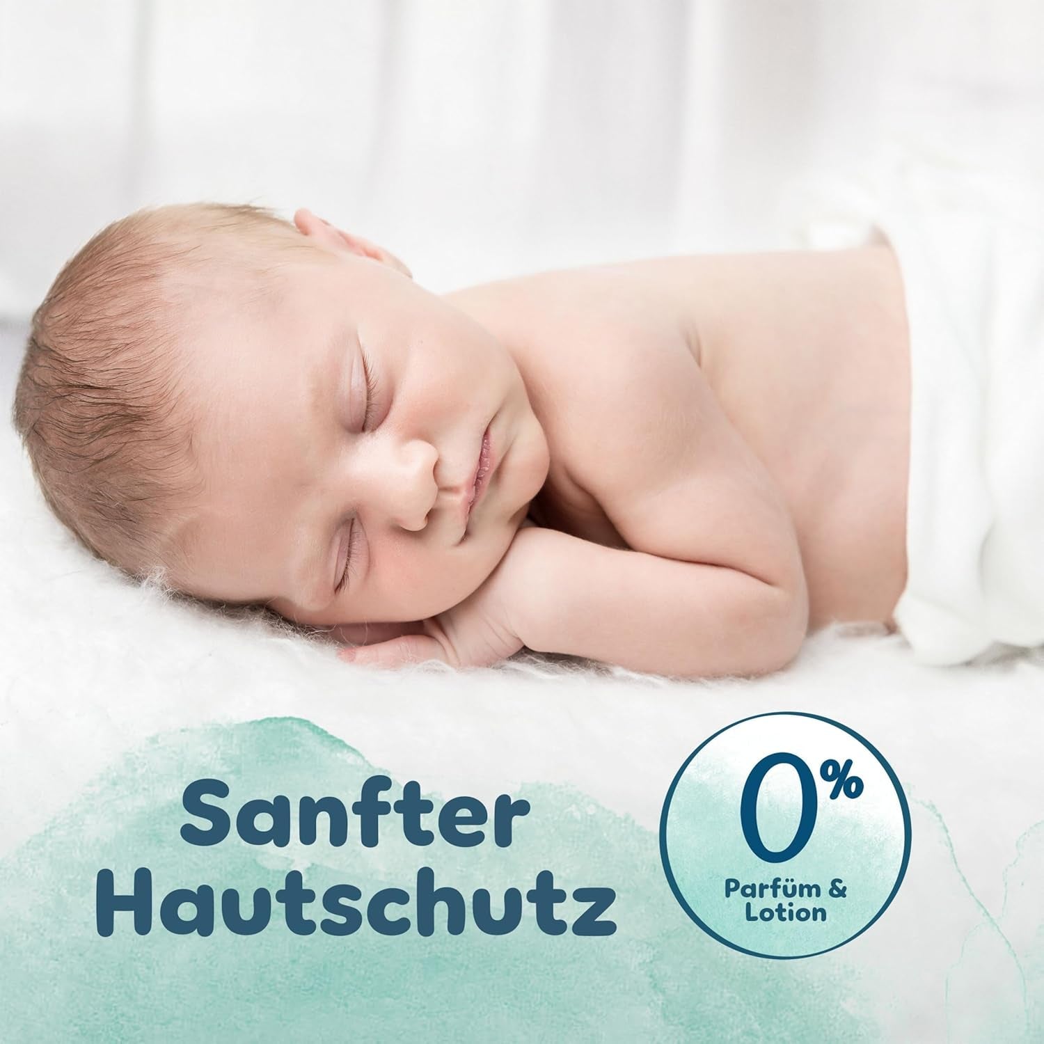Pieluszki Pampers Harmony rozmiar 2, 204 pieluszki, 4kg-8kg, delikatna ochrona skóry dzięki 100% ochronie Pampers
