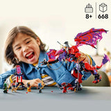 LEGO NINJAGO Smok chaosu Thundertooth — zabawka z 6 minifigurkami ninja — zestaw konstrukcyjny do odgrywania ról dla chłopców i dziewcząt w wieku od 8 lat — prezenty dla fanów serialu telewizyjnego „Powrót smoków” 71832 Zestawy do budowania Zobacz sklep LEGO