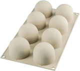 Silikomart, Forma do ciast silikonowych Tartufo, 8 pojedynczych otworów, Ø 62 H 52 mm Kuchnia Naty Shop