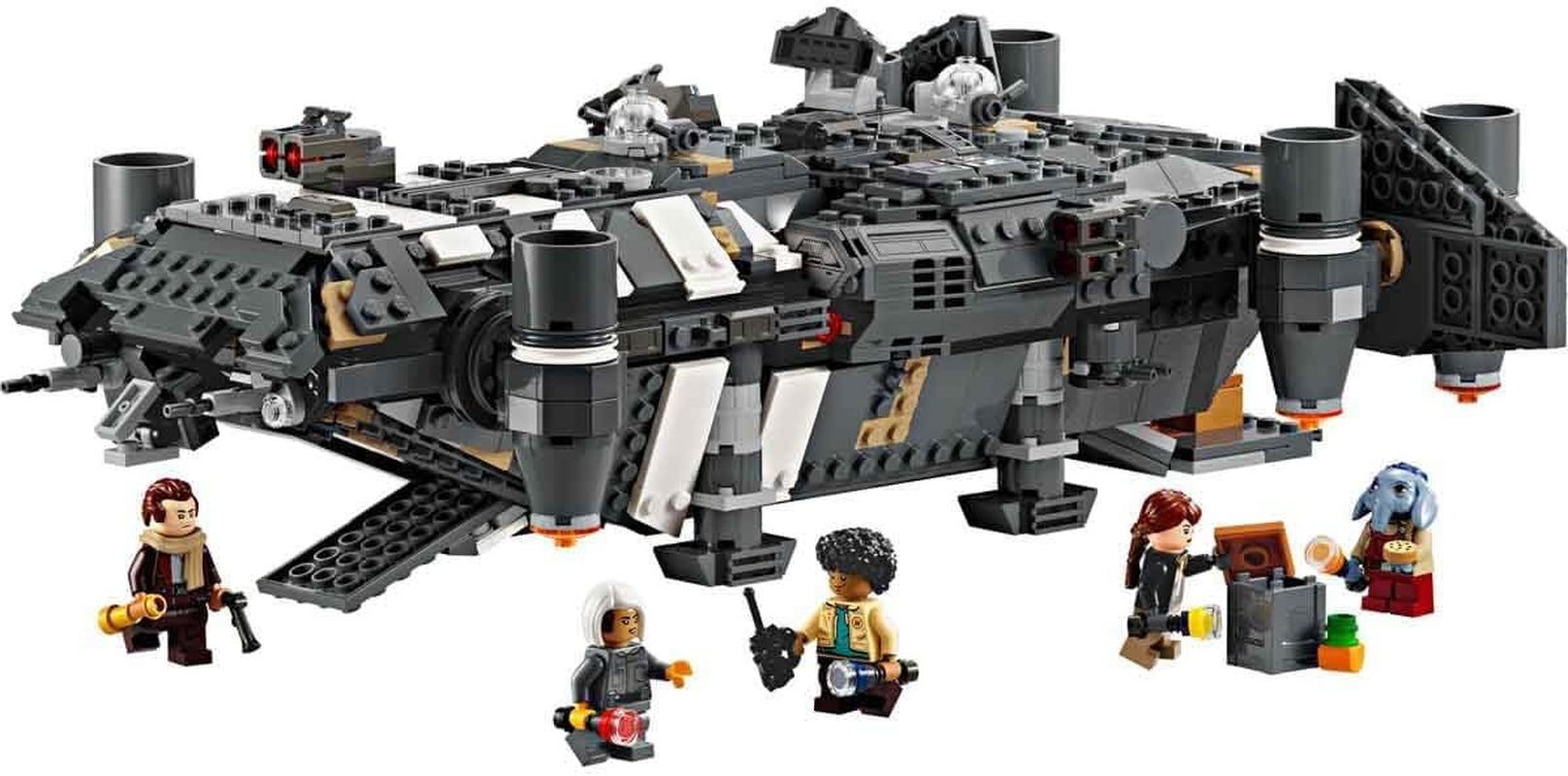 LEGO Star Wars: Skeleton Crew Onyx Cinder, zabawka ze statkiem kosmicznym do zbudowania i kolekcjonerska dla chłopców i dziewcząt z 5 postaciami, pomysł na prezent dla fanów od 10 lat 75374 Zestawy do budowania Besuche den LEGO-Store