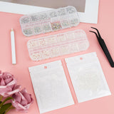 5820 Stück Strasssteine ​​​​Nägel, Glitzersteine ​​​​Nägel Und Halbrunde Perlen, AB Kristall Rhinestones, Flatback Nagel Steine ​​Mit Pinzette Und Stift Für Nagel/Diy (Mehrere Größen Und Farben)