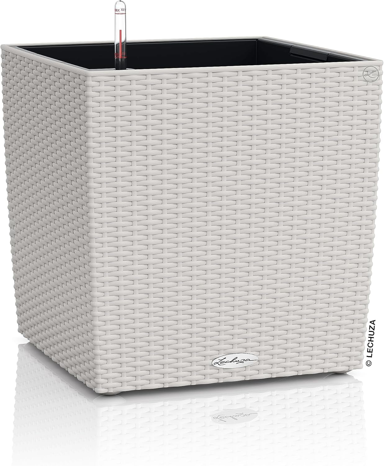 LECHUZA CUBE Domek 30 granitowy 15372
