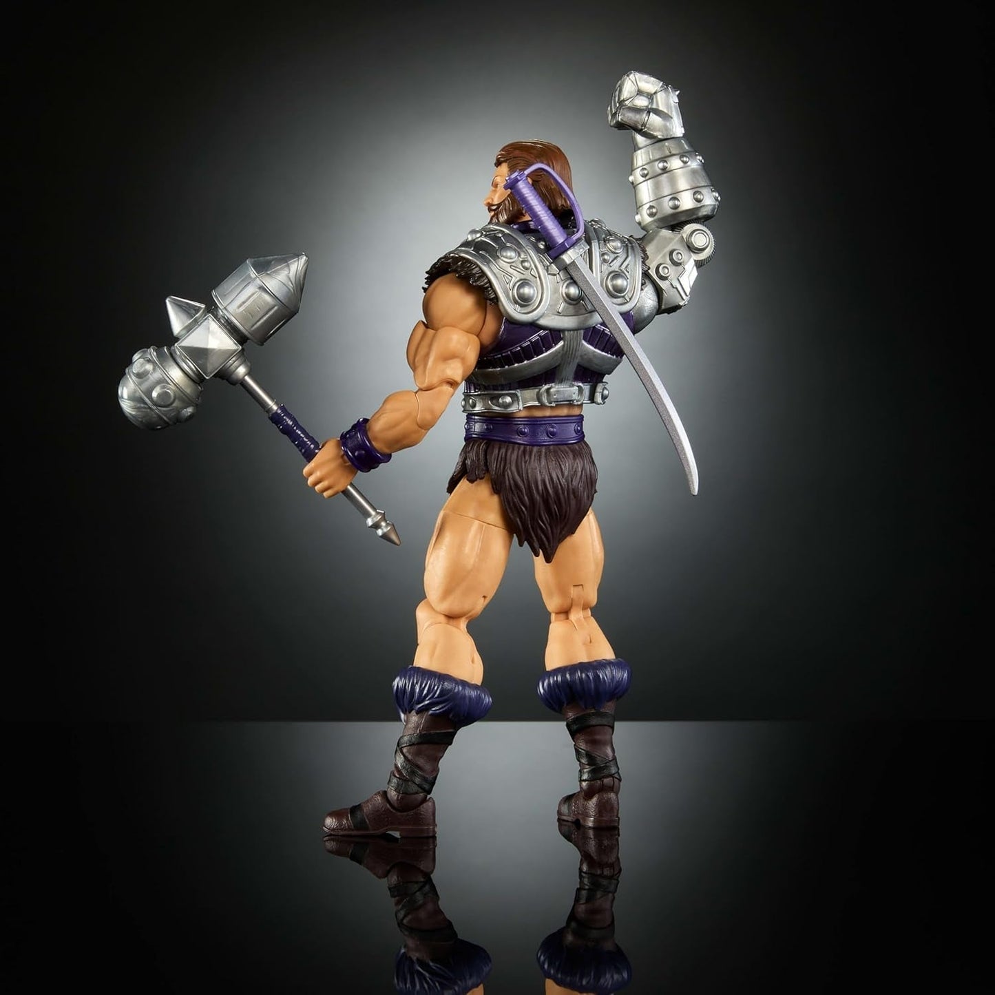 Figurka Władcy Wszechświata Masterverse Ok. 18 cm, nowa Eternia Fisto, bohater zabawkowy MOTU z żelazną pięścią, 30 punktów ruchu, JBP76, [wielokolorowy] figurki Naty Shop