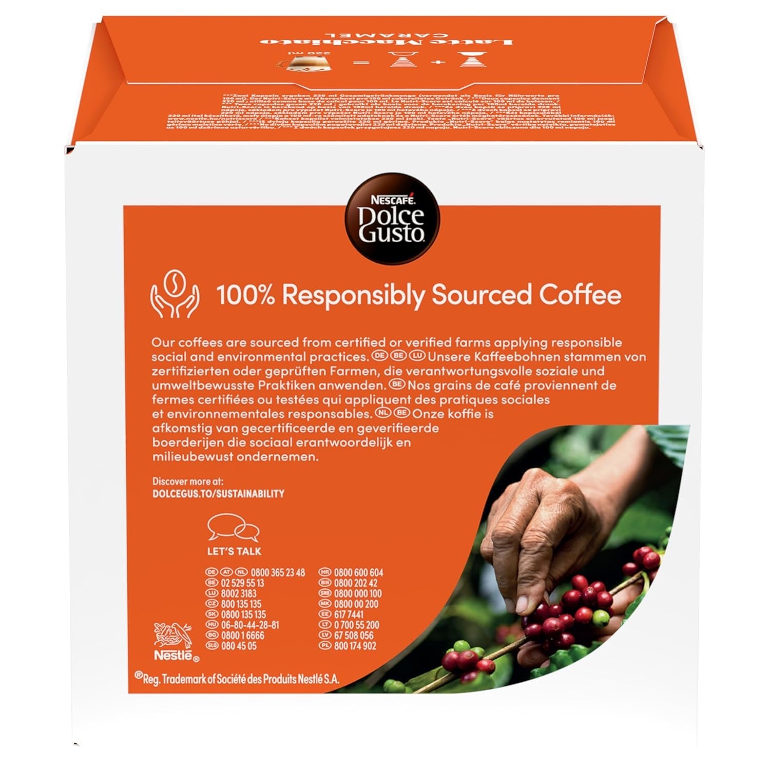NESCAFÉ DOLCE GUSTO Latte Macchiato Caramel Kaffeekapseln Pakiet 6 sztuk (6 x 16 Kapseln)