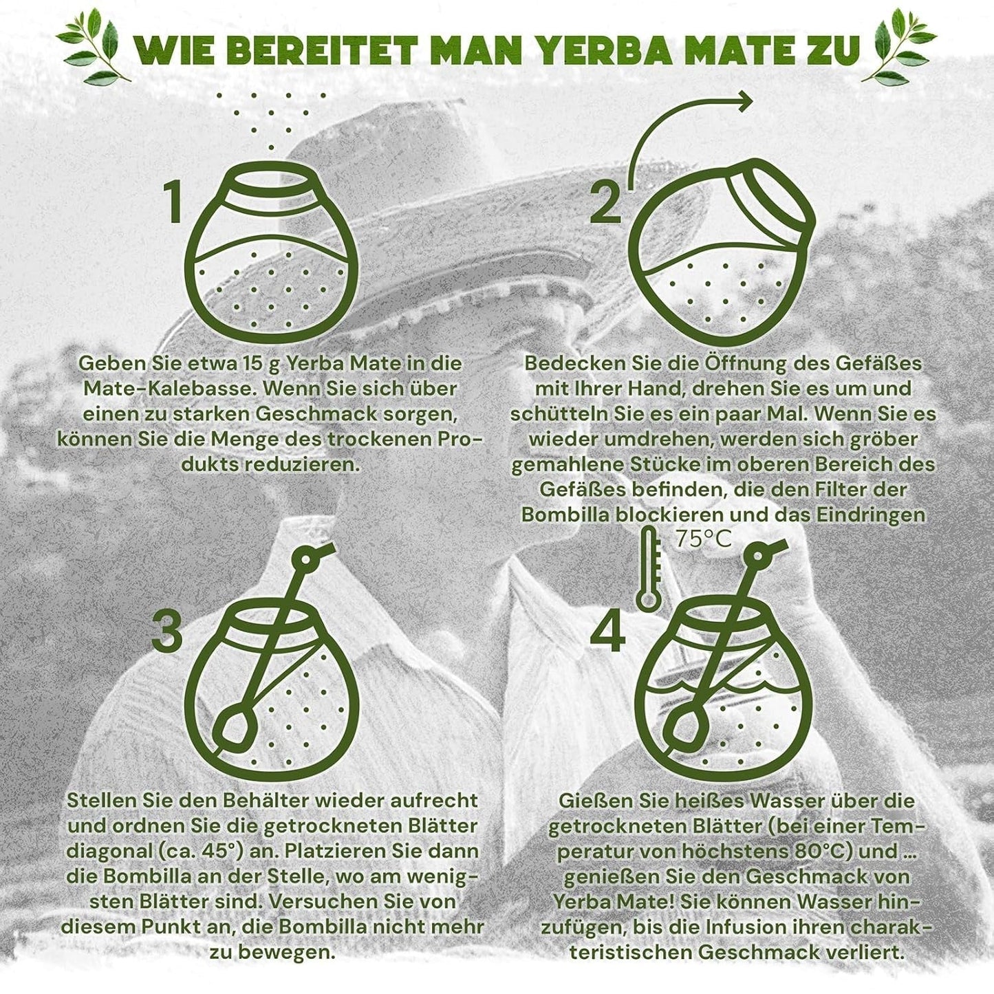 Verde Mate Green Orgánica 500 G – Organiczna Yerba Mate z Brazylii – bezdymna i starannie przetworzona 0,5 kg