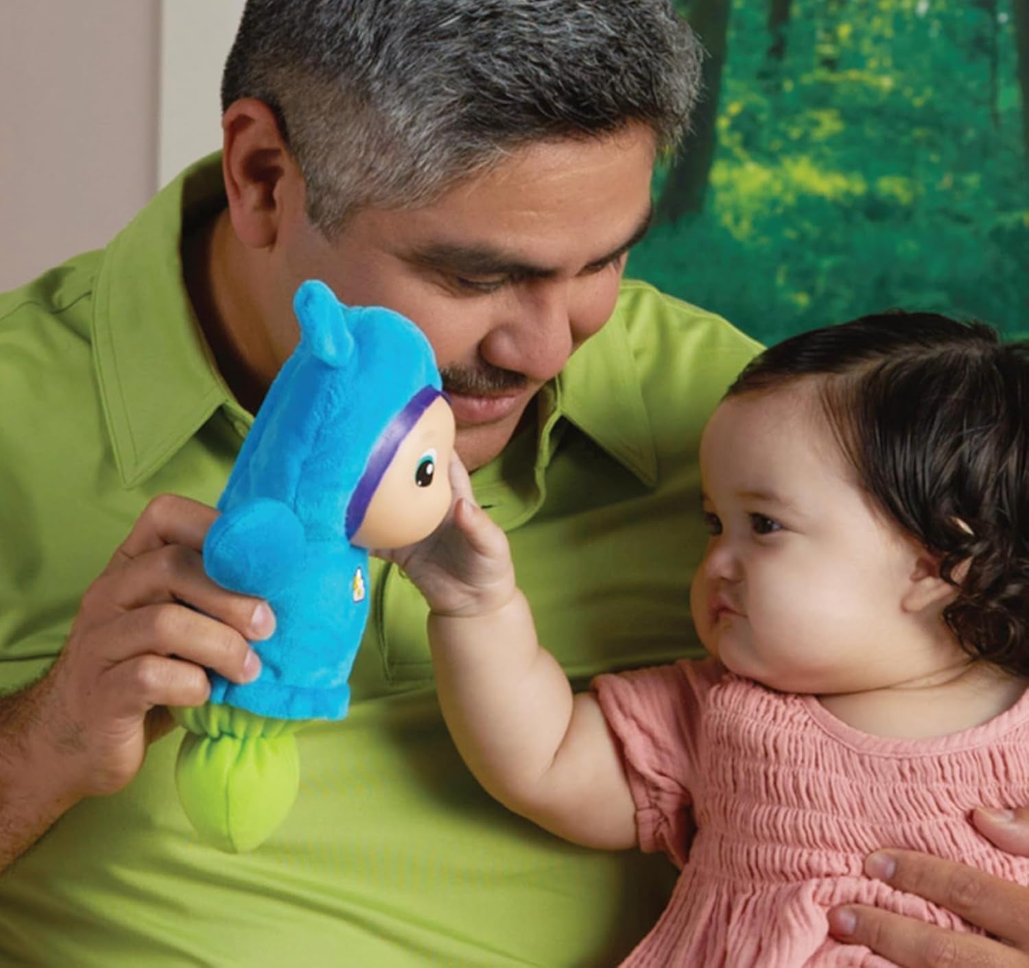 Pluszowa jasnoniebieska zabawka do spania Playskool odpowiednia dla dzieci od 0 miesiąca życia. Bebe Naty Kupuj zabawki