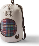 Przytulny koc z polaru Sherpa Night Lark, klasyczna czerwona krata, 9 tog, luksusowy, puszysty, gruby i dwustronny, idealny na kanapę, łóżko, kanapę, kanapę. Hipoalergiczny, można prać w pralce, rozmiar: łóżka i kołdry Night Lark