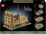 LEGO Architecture Notre-Dame De Paris, kolekcja dla dorosłych, pamiątka z Francji, prezent dla kobiet, mężczyzn, globtroterów i miłośników historii, model architektoniczny 21061 zestawy do budowania Besuche w sklepie LEGO