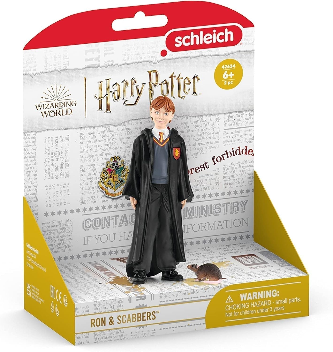 Schleich 42634 Ron Weasley i Skulls, od 6 lat, Harry Potter - figurka do zabawy, 4 X 2 X 10 cm Figurki Naty Shop
