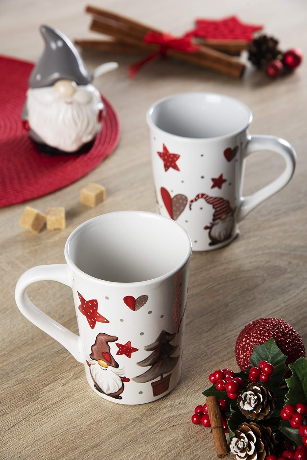 Excelsa Gnomo Piernikowy/Świąteczny Serek, Ceramiczny, 100 ml