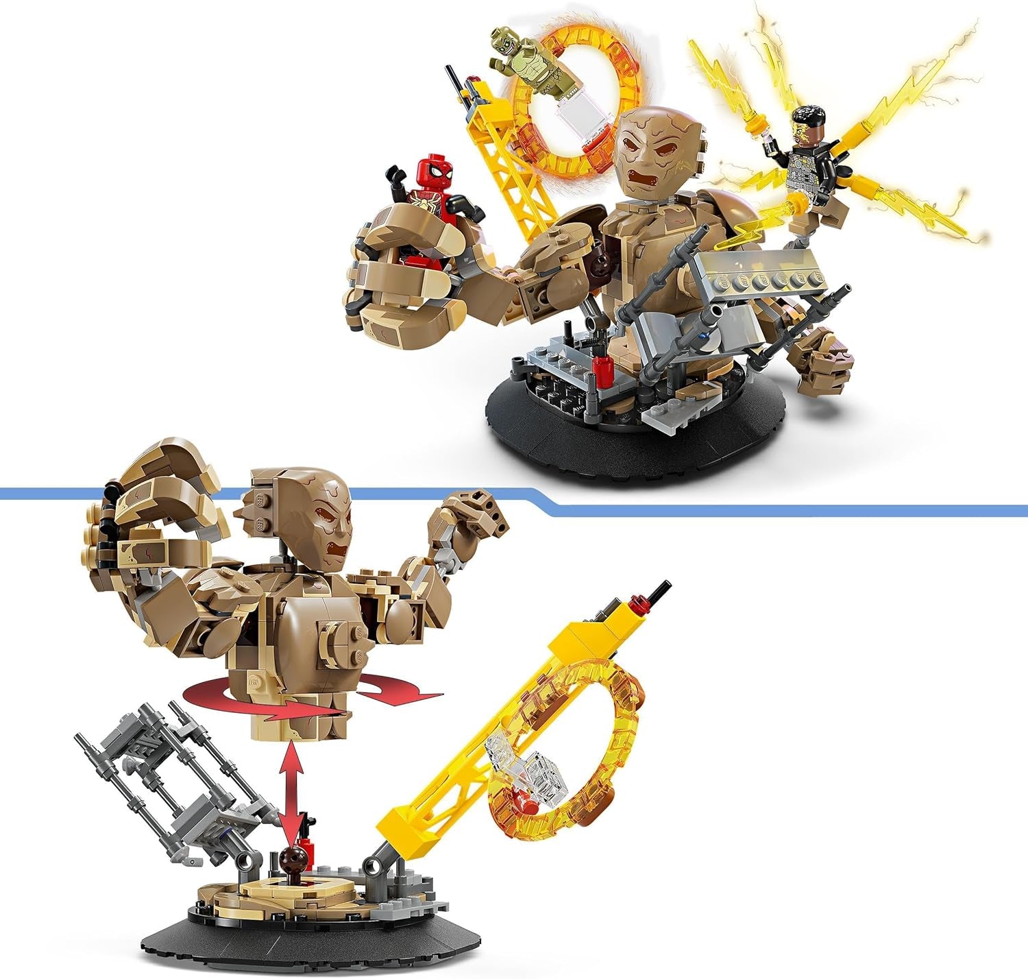 LEGO Marvel Spider-Man kontra. Sandman: Showdown Zabawka superbohatera z figurkami, w tym jaszczurki i elektro. Zabawka do budowania z odgrywaniem ról Prezent dla entuzjastów akcji Chłopcy i dziewczęta 76280 Zestawy do budowania Besuche w sklepie LEGO
