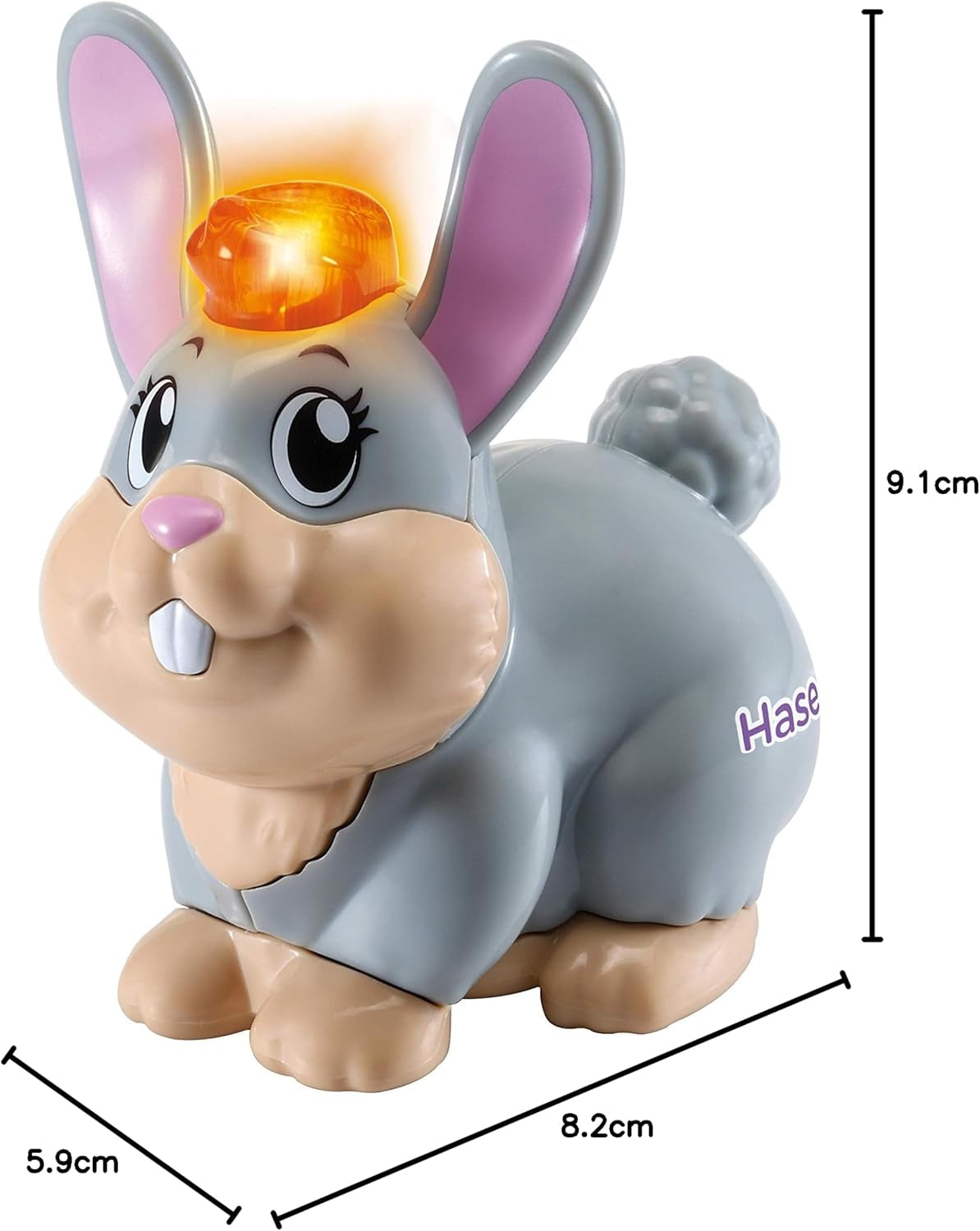 Vtech Tip Tap Baby Animals - Królik - Interaktywna zabawka ze światłem i muzyką do pomysłowego odgrywania ról - Dla dzieci w wieku 1-5 lat Bebe Toys Naty Shop