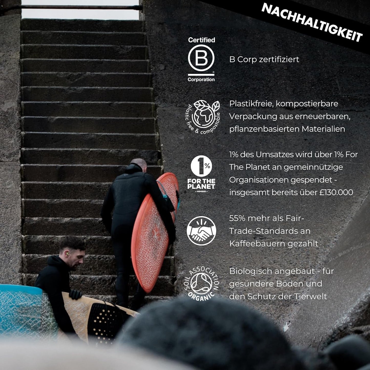 EXHALE Bio GANZE BOHNEN – Dunkel Gerösteter Kaffee – opakowanie 450g – Mykotoxinfrei & Geeignet für Kuloodporna kawa – Single Origin i 100% Arabica Bohnen