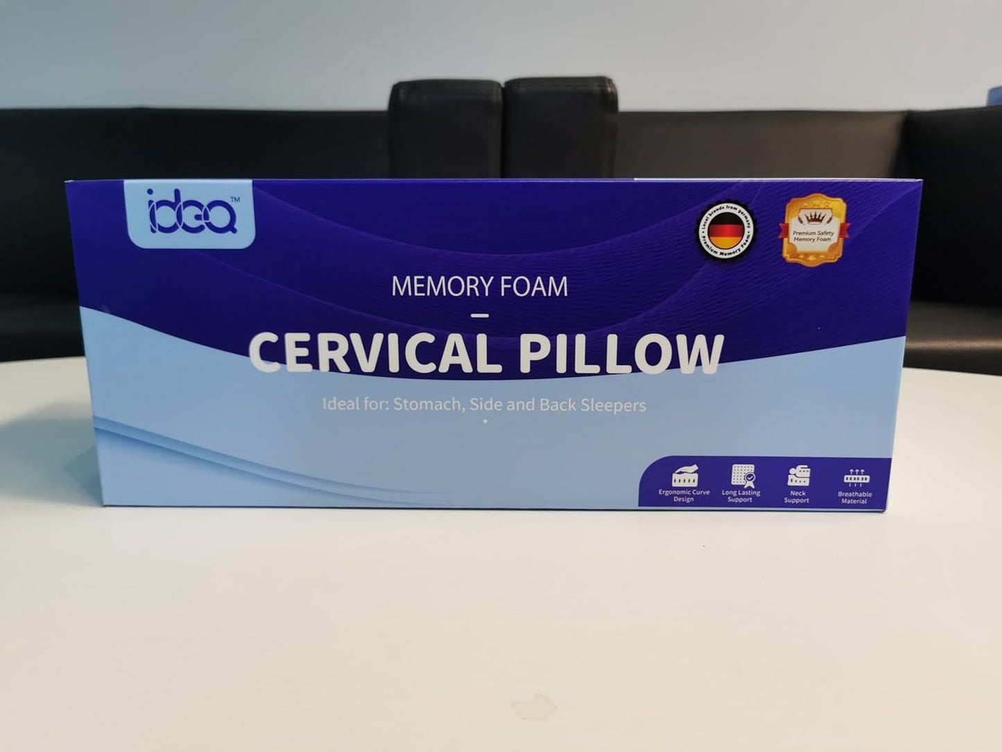 Poduszka przeciwbólowa szyi, ergonomiczna ortopedyczna poduszka pod szyję, boczna poduszka brzuszna z pianki memory, poduszka przeciw chrapaniu dla mężczyzn i kobiet (62 * 34,5 * 12/8 CM) Poduszki ortopedyczne na szyję Naty Shop