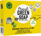 Marcel'S Green Soap Tabletki do zmywarki All-In-One - Grejpfrut i Limonka - 25 sztuk Detergenty kuchenne Naty Shop