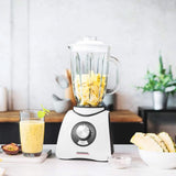 Gastroback 40898 Vital Basic, Mit Integrierter Funkcja kruszenia lodu, Mikser silnikowy Leistungsstarker 600 W, Kunststoff, 1,5 litra, Weiß Kitchen Naty Shop