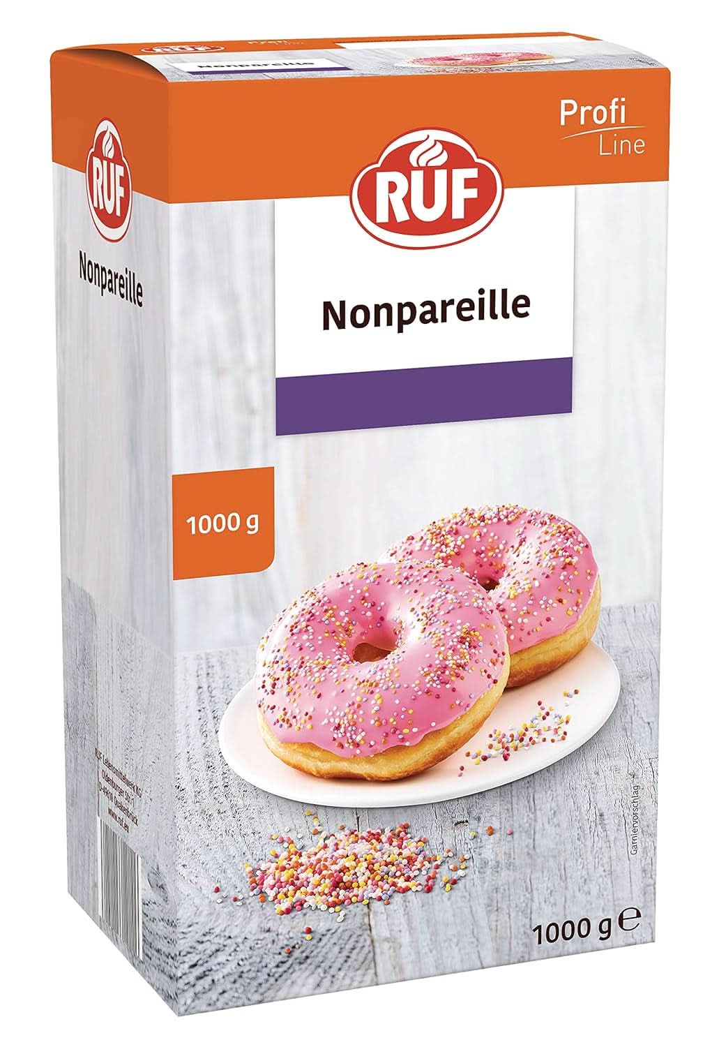 RUF Tęczowa posypka cukrowa, 1 kilogram Naty Shop Nonpareilles