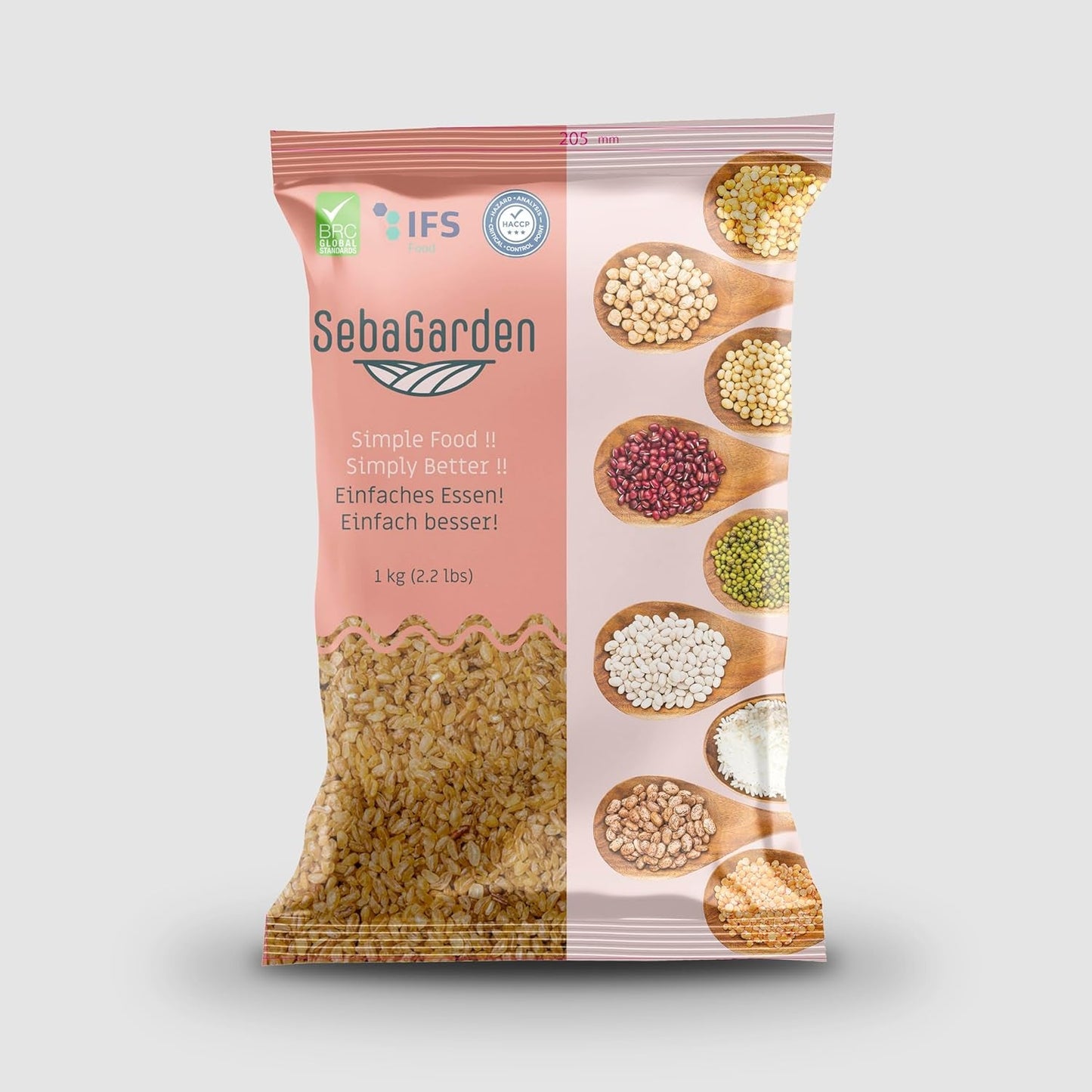 Seba Garden Fine Pszenica Bulgur 1 kg - Autentyczny turecki bulgur mielony w kamieniu i wstępnie ugotowany, całkowicie naturalny, wegański, bogaty w błonnik, idealny do tabbouleh, zup i pilawu