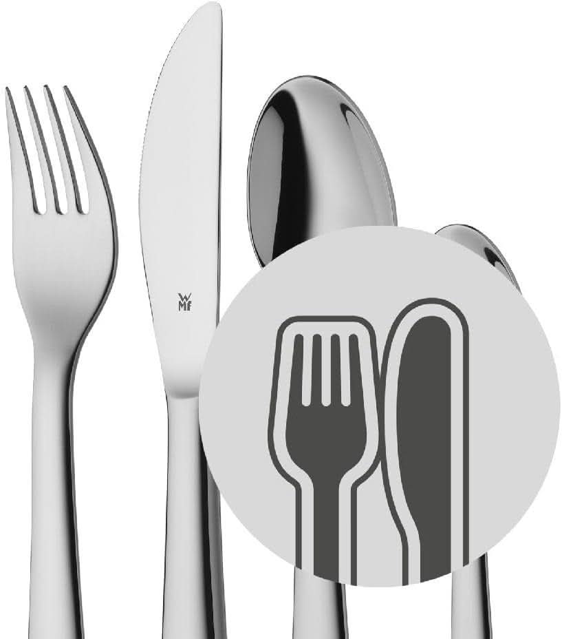 Zestaw sztućców ze stali nierdzewnej dla dzieci WMF Animals, 4 sztuki, polerowany Cromargan Kitchen Naty Shop