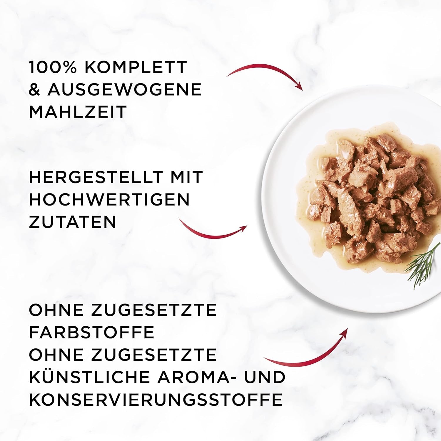 Gourmet Mon Petit Intensywna mokra karma dla kotów, odmiana dla drobiu, opakowanie 8 sztuk (8 x 6 saszetek po 50 g każda)