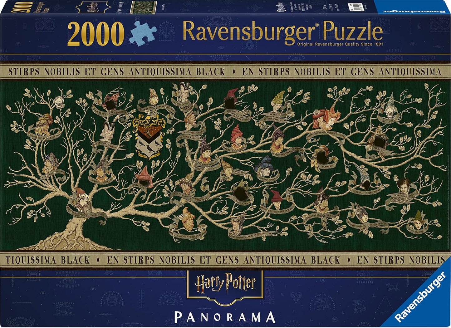 Ravensburger Puzzle 17299 - Drzewo genealogiczne - Panoramiczne puzzle Harry Potter 2000 elementów dla dorosłych i dzieci od 14 lat Puzzle Naty Shop