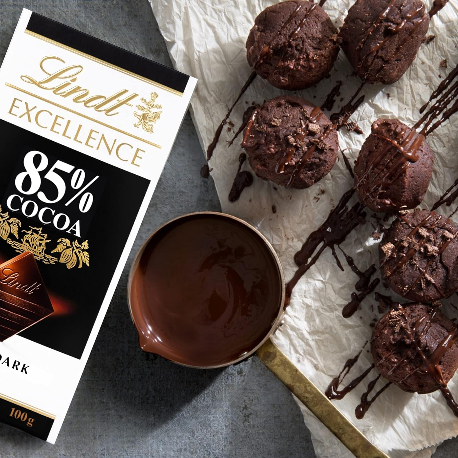 Czekolada Lindta | Baton EXCELLENCE 85% Kakao | 100g | Ekstra ciemna czekolada | Wegański batonik czekoladowy