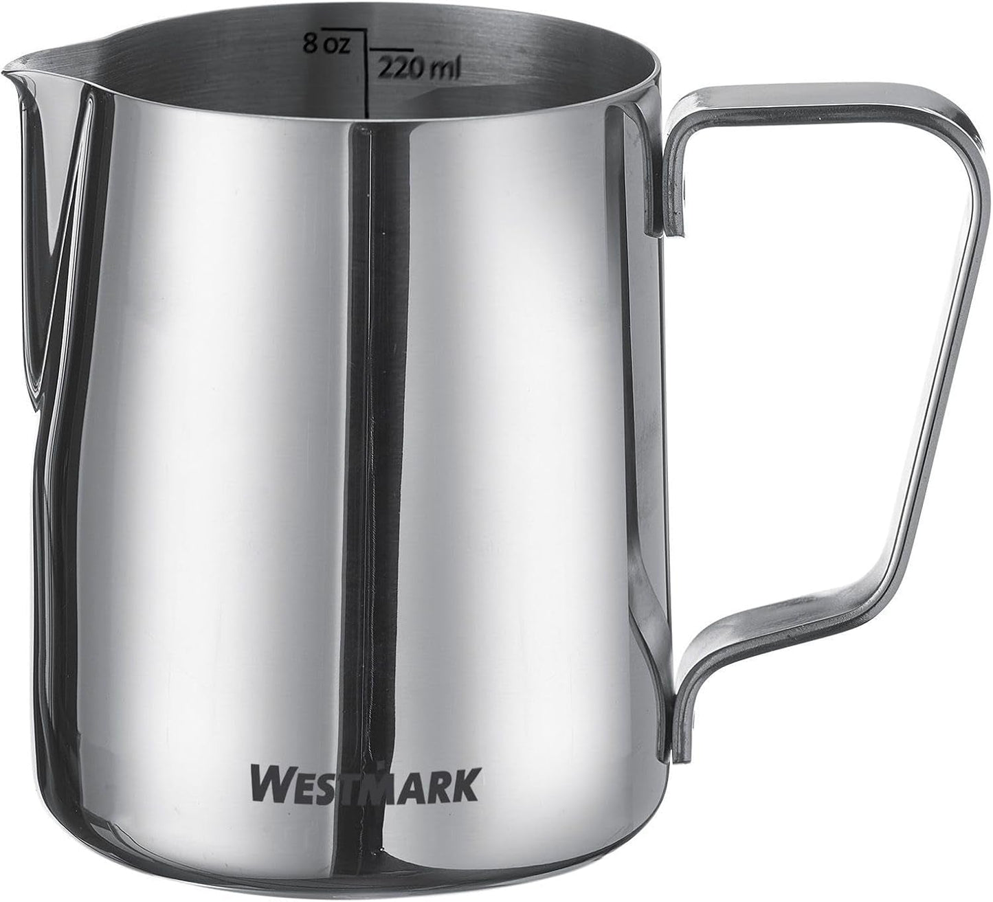Karafka na mleko Westmark Brasilia 200 ml - idealna do śmietanki do kawy, mleka, miodu i innych dodatków do kawy i herbaty, akcesoria baristy - stal nierdzewna