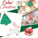 Scrapcooking - zestaw 3 sproszkowanych świątecznych barwników spożywczych - czerwony, zielony, złoty - jadalny barwnik spożywczy do pieczenia, ciast, ciastek, ciastek, ciasta, kremówki - dekoracje świąteczne - 4018
