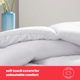 Kołdra Silentnight typu „bounceback”, 13,5 tog, duży rozmiar, tkanina z domieszką bawełny, biała, duży rozmiar. Kołdry i kołdry Naty Shop
