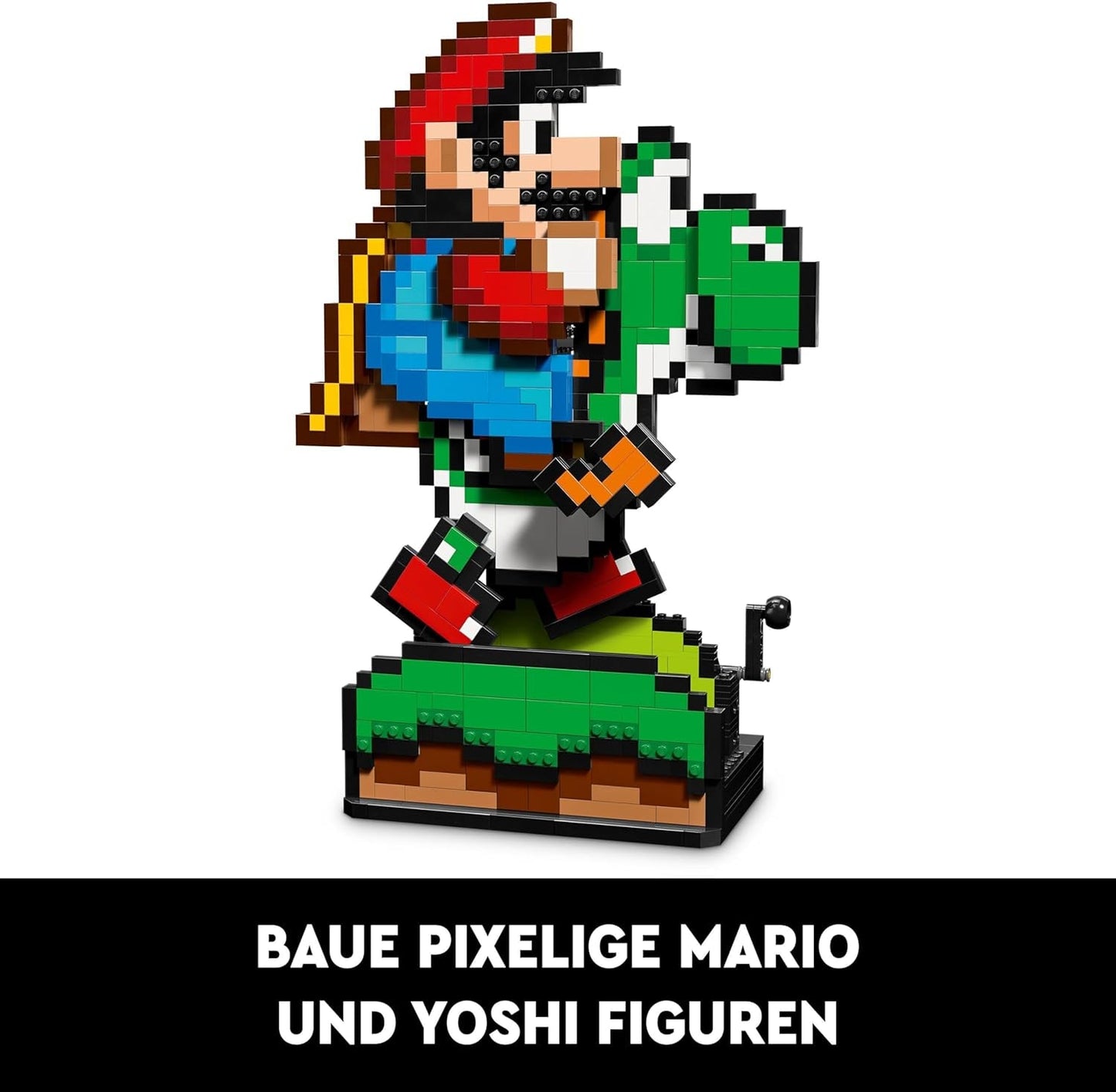 LEGO Super Mario World: zestaw kolekcjonerski Mario i Yoshi Nintendo, figurki Pixel, modele do składania i ekspozycji, dekoracje do domu i przedmioty kolekcjonerskie, zestawy modeli i prezenty dla dorosłych fanów 71438 Zestawy do budowania w sklepie LEGO