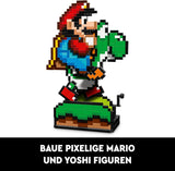 LEGO Super Mario World: zestaw kolekcjonerski Mario i Yoshi Nintendo, figurki Pixel, modele do składania i ekspozycji, dekoracje do domu i przedmioty kolekcjonerskie, zestawy modeli i prezenty dla dorosłych fanów 71438 Zestawy do budowania w sklepie LEGO