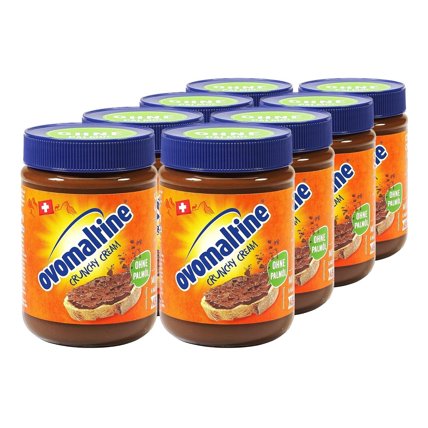 Ovomaltine OVO break Wafer and Chocolate Bar - chrupiąca przekąska o niepowtarzalnym smaku naszego popularnego Creme Crocante, naturalnie bez oleju palmowego (4 x 39g)