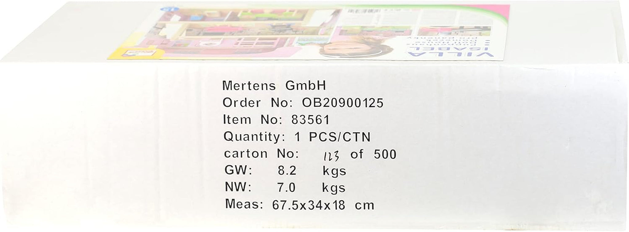 Bino World of Toys Domek dla lalek z balkonem, Zabawka dla małych dzieci od 3 lat, z 3 piętrami, schodami, 4 pokojami i balkonem w tym. 15-TLG. Akcesoria, Aby promować umiejętności dzieci, Różowe domki dla lalek Naty Shop