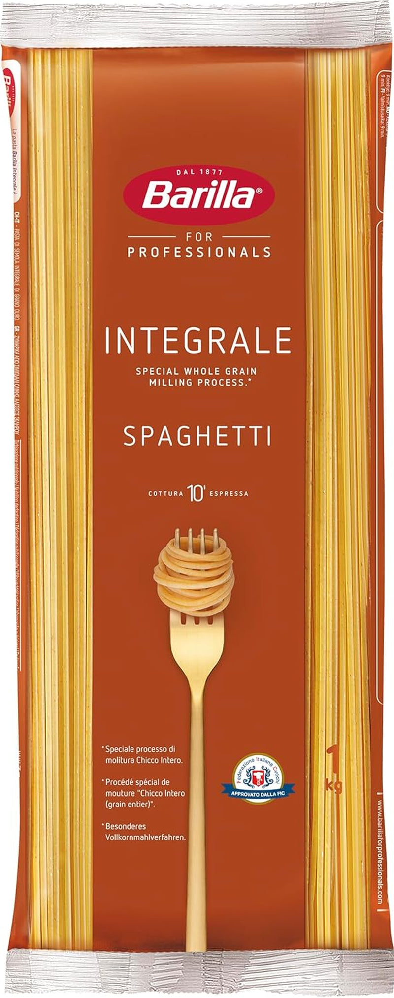 Pełnoziarnista Barilla Fusilli Makaron pełnoziarnisty – 1 kg