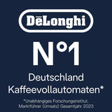 De'Longhi Magnifica Evo Next - W pełni automatyczny ekspres Perfetto ze spieniaczem do mleka LatteCrema, 13 napojów za jednym dotknięciem, ekspres do kawy i cappuccino, kolorowy ekran dotykowy, tytan (ECAM312.80.TB)