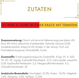 Gourmet Gold Délicatesse en Sauce Mokra karma dla kotów z wołowiną i kurczakiem, opakowanie 12 sztuk (12 x 85 g)