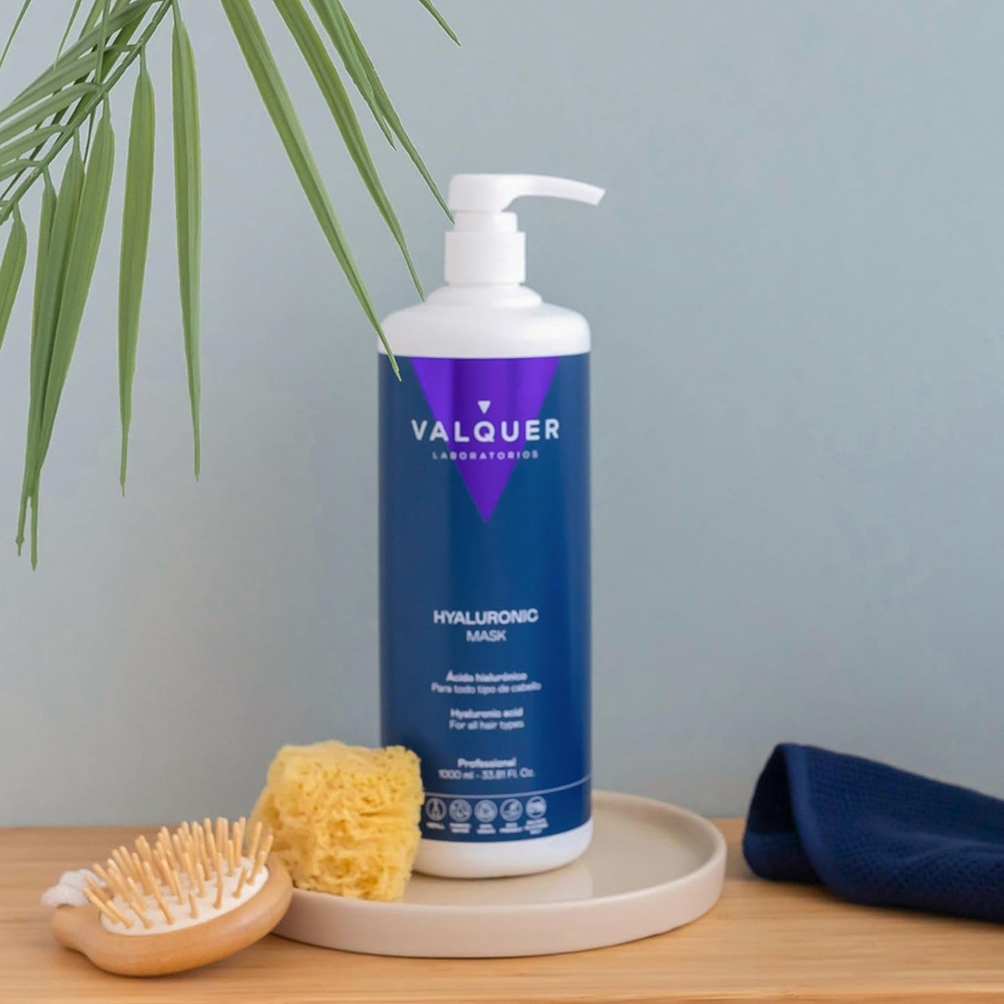 Valquer Hyaluronic Hair Treatment - Nawilżająca maska do włosów o zapachu lawendy - Bez siarczanów i silikonu - 975 ml Naty Shop Hair Mask