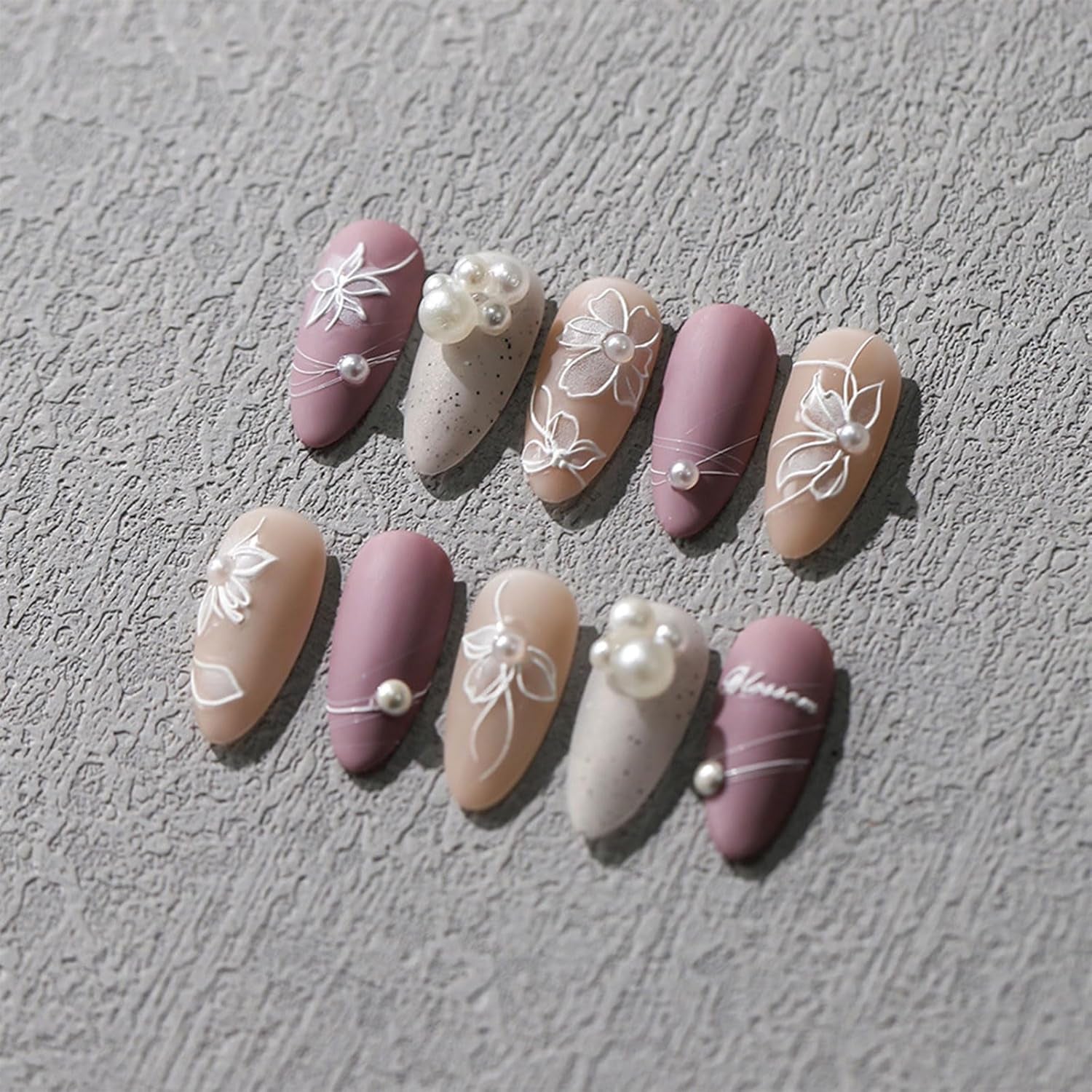 JMEOWIO 3D Nagelsticker Weiße Blumen Nail Art Naklejka Selbstklebend Nagelaufkleber 5D Stereoskopisch Dekoration Nageldesign Zubehör 1 Blatt