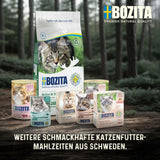 Bozita Tetra Sterylizowane kawałki w sosie z dużą ilością kurczaka - 6 x 370g Mokra karma dla kotów bez ziaren i cukru - Bez GMO, z 8,5% białka i 4,5% tłuszczu - Wysoka jakość i wyjątkowo smaczna