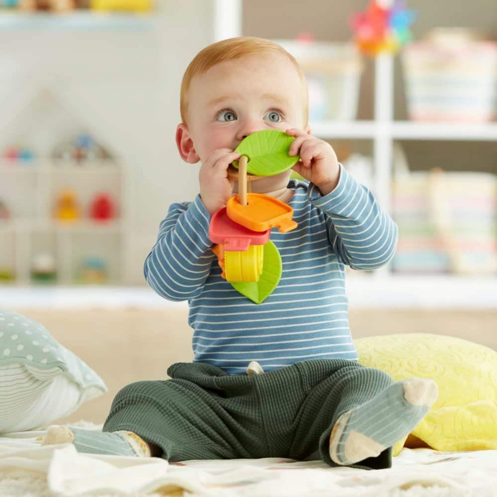 Playskool Moje pierwsze klucze, zabawka sensoryczna ze strukturami i dźwiękami dla dzieci od 3 miesiąca życia (ekskluzywnie na Amazon) Baby Toys Naty Shop