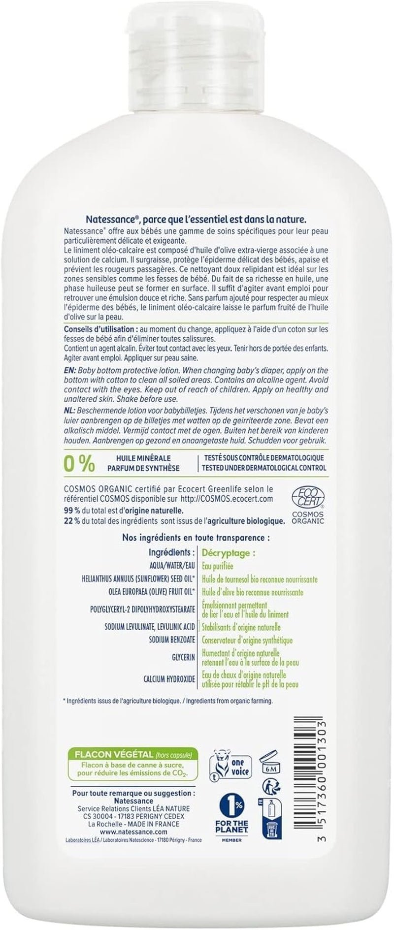 Bébé naturel oléoliniment 500 ml Dzieci - Kąpiel i pielęgnacja skóry Naty Shop