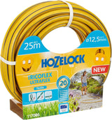 HOZELOCK - Wąż Tricoflex Ultraflex Ø 12,5 mm (1/2") 20 M: Elastyczny wąż ogrodowy, odporny na warunki atmosferyczne, skręcanie i zginanie, wykonany w 40% z PVC pochodzącego z recyklingu [117002], żółty