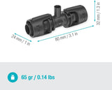 Trójnik Gardena Micro-Drip-System do dysz zraszających: połączenie rur 13 mm z dyszą zraszającą, automatyczne nawadnianie roślin, szybka i łatwa technologia łączenia, wielokrotnego użytku (13206-20)