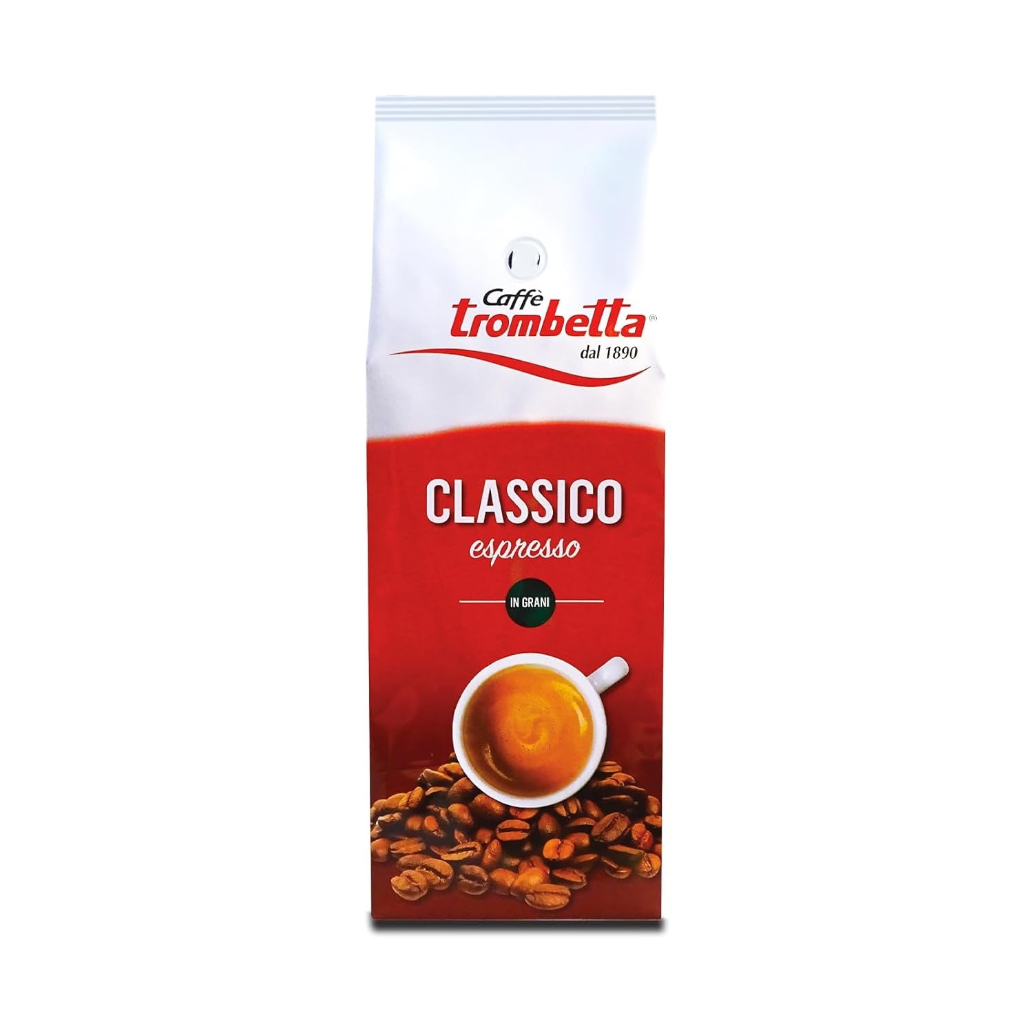 Caffè Trombetta Italien Kaffee Geröstete Kaffeebohnen, klasyczna. Eine perfekte Harmonie zwischen Aroma und Körper - 1 kg