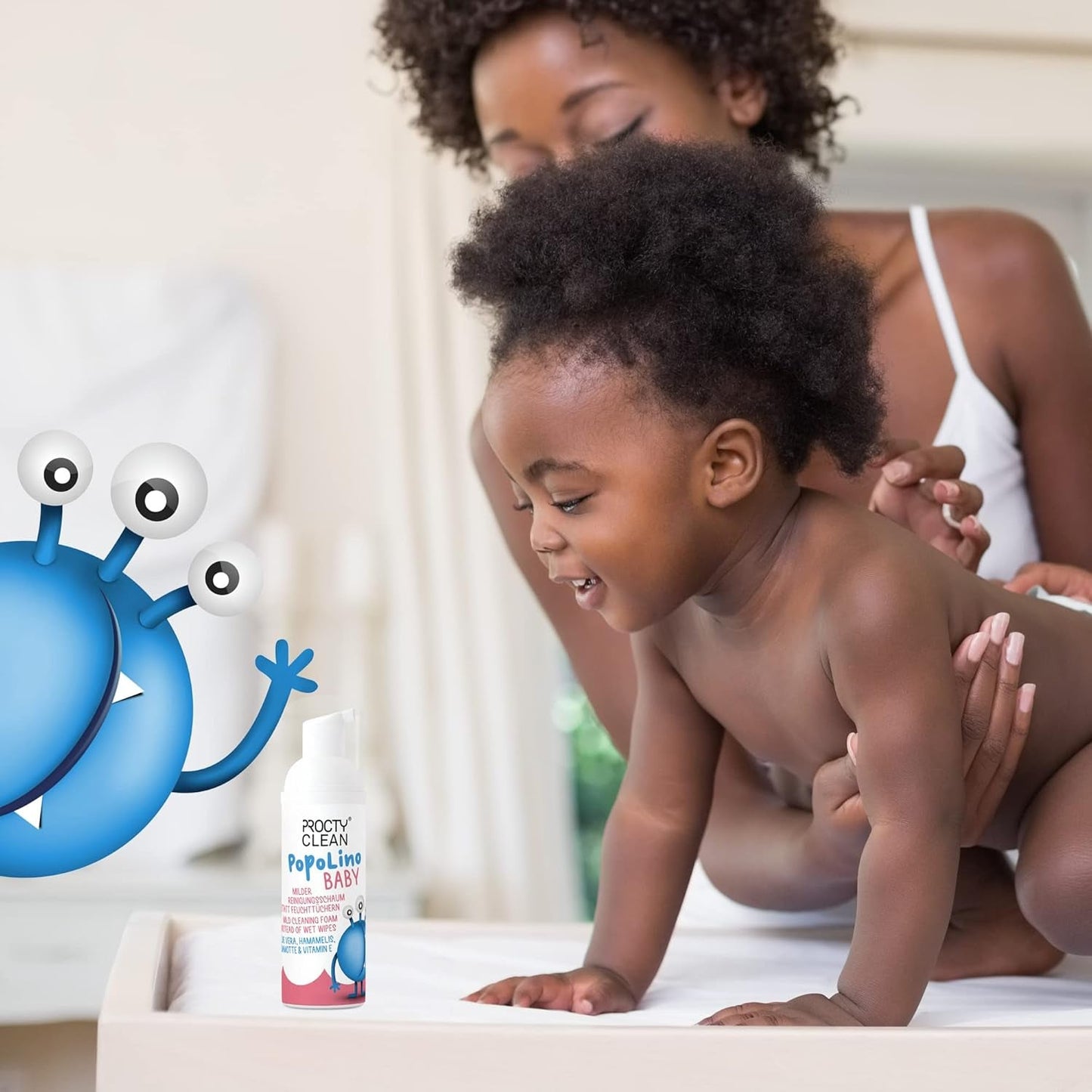 PopoLino Baby pianka z miękkim spodem zamiast wilgotnych chusteczek dla niemowląt. Wegańska i naturalna kosmetyczna pianka oczyszczająca! Pianka do spodów z aloesem, oczarem wirginijskim, bergamotką i witaminą E. Uszczęśliwia dna i otoczenie.