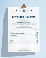 BEZ CUKRU 400 G Erytryt + Stewia Wegańskie, 100% Zucker- & Kalorienfreier Zuckerersatz, Zahnfreundlich 1:1 Süße Gegenüber Zucker, Gesunde Alternative Ohne Eigengeschmack Zum Kochen, Backen, Süßen Słodziki Naty Shop