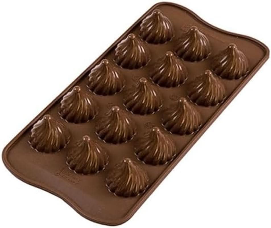 Silikomart 199384, Foremka do czekolady 3D Kuchenny płomień Naty Shop