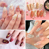 400 Stück Gold Silber Stern Nail Charms Nägel, 3D Metall Star Nagelkunst Dekorations, Star Nail Design Gemischt Größe Form Nägel Zubehör